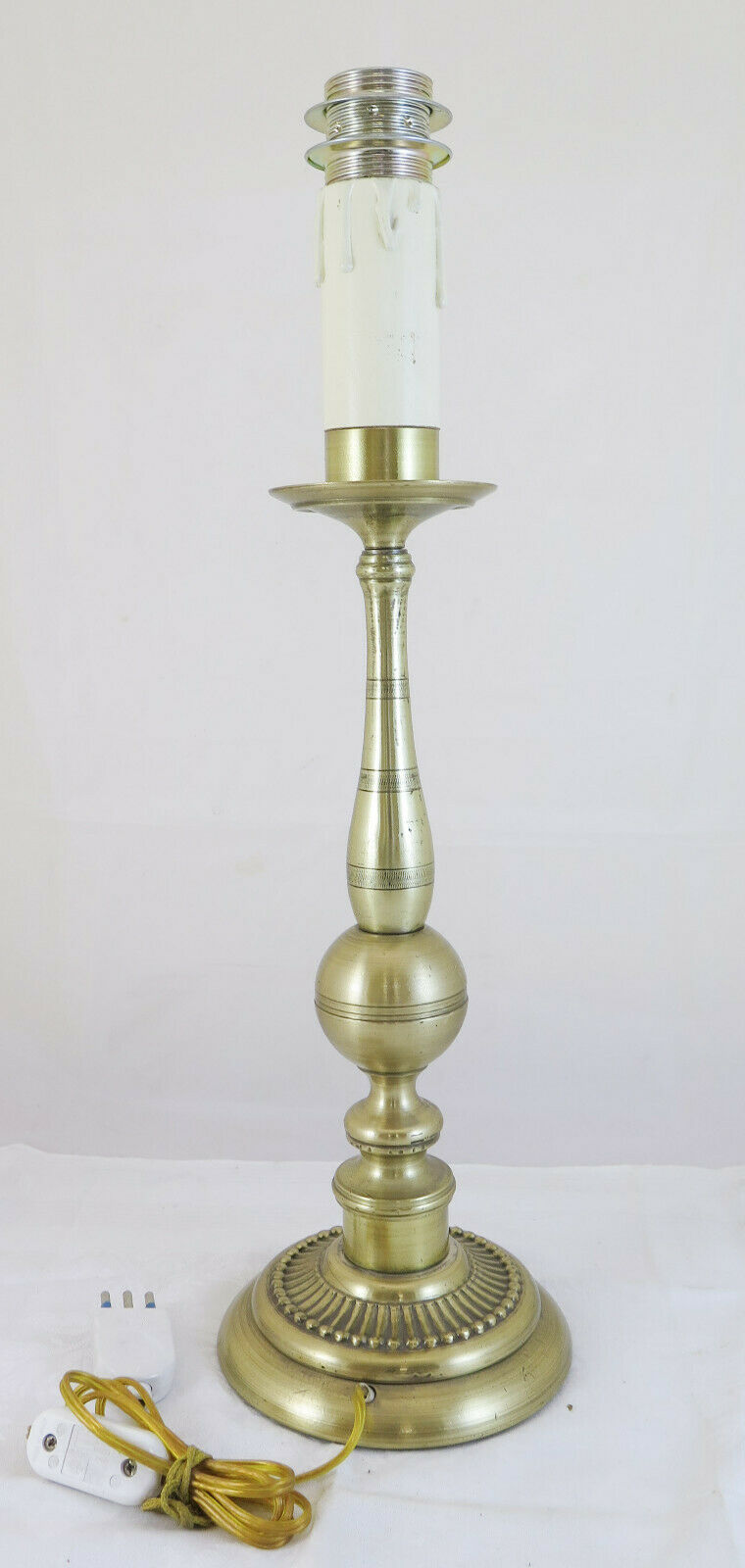 VINTAGE BRASS DESK OR TABLE LAMP MID 20TH CENTURY ABAT JOUR CH5