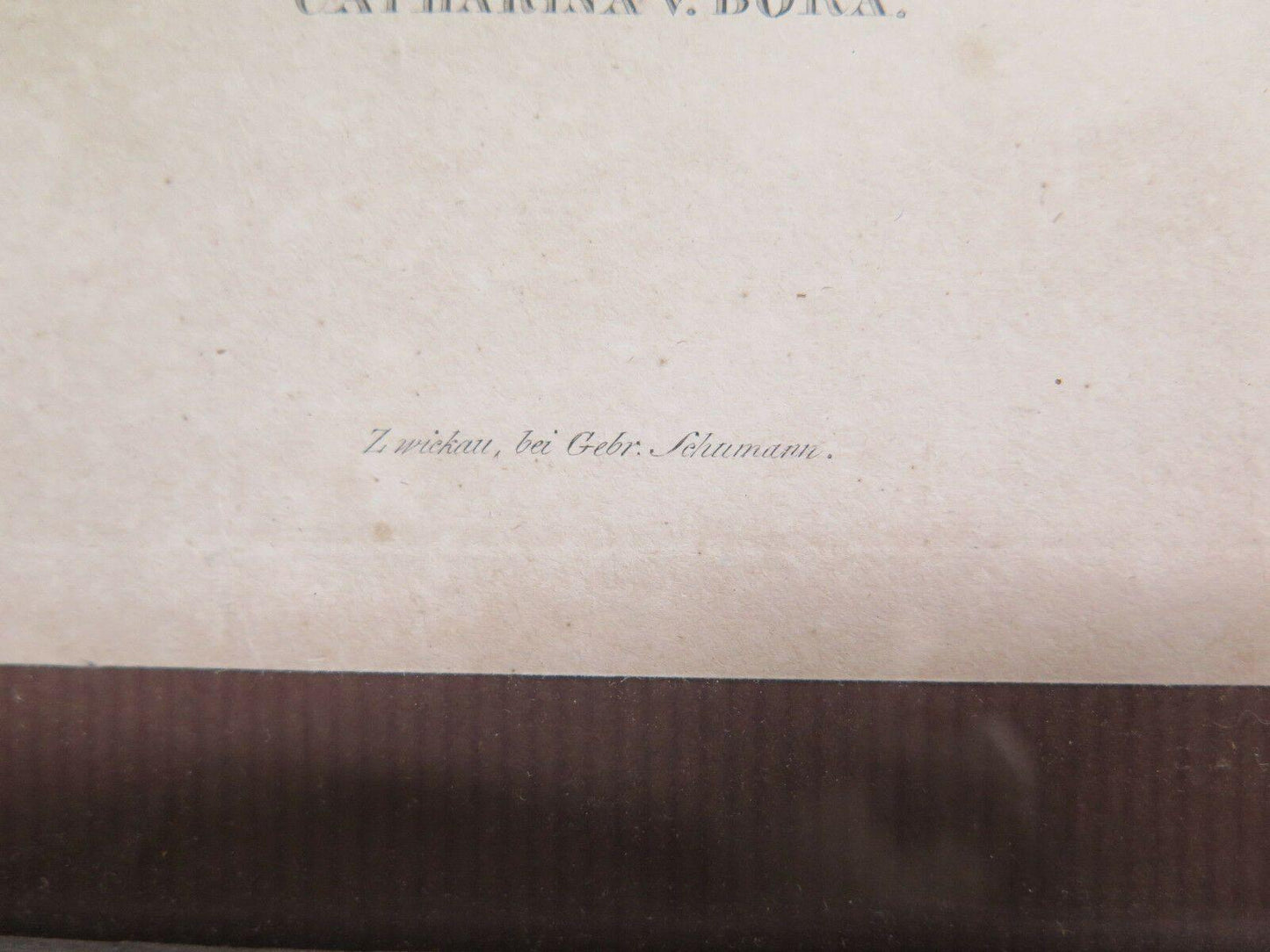 ANTICA INCISIONE STAMPA RITRATTO DI CATERINA BORA Katharina von Bora R116 - Belbello Antiques