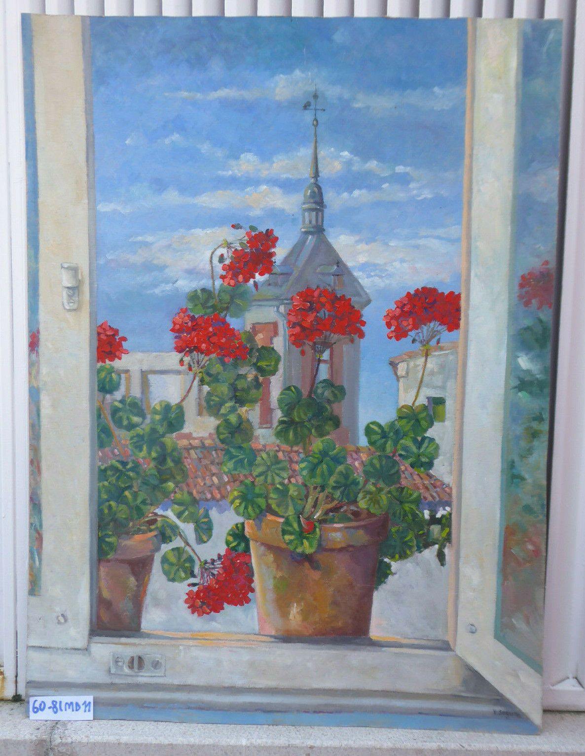 DIPINTO A FIORI VINTAGE FIRMATO DAL PITTORE SPAGNOLO VICENTE SEGURA 900 MD11 - Belbello Antiques