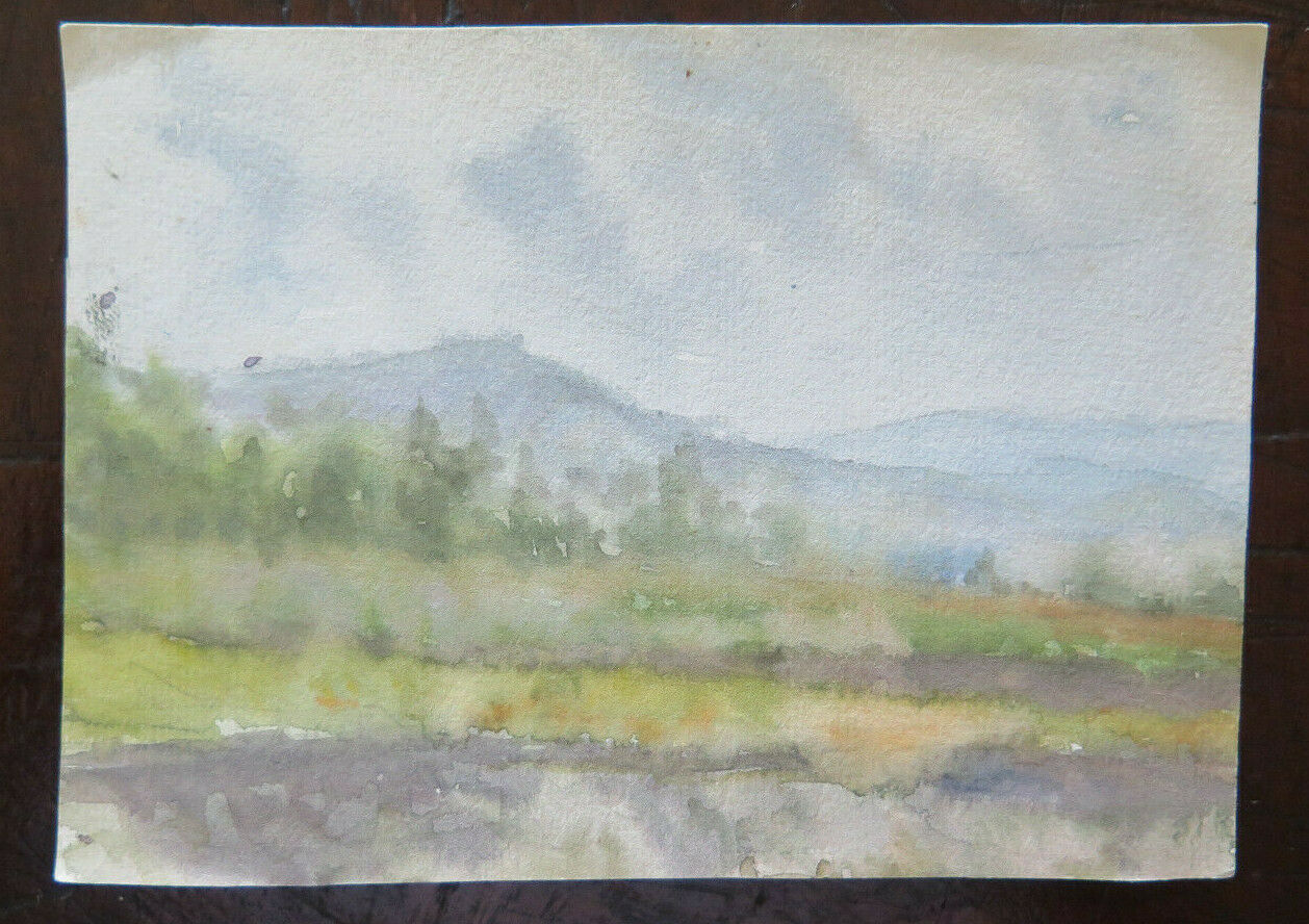 SMALL WATERCOLOR PAINTING PAINTING STUDY SKETCH LANDSCAPE SKETCH P28.4