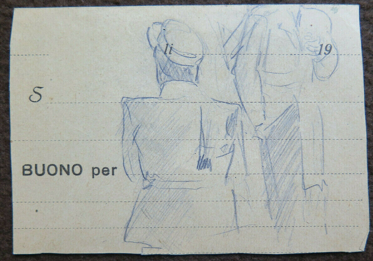 DISEGNO ANTICO ARCHITETTONICO EDIFICIO MODENA 1940 CIRCA MATITA SU CARTA P28.6 - Belbello Antiques