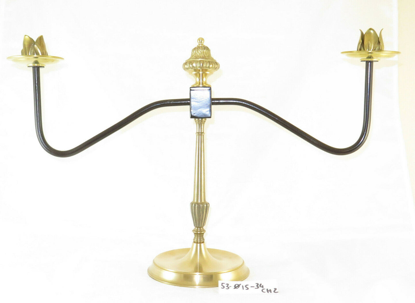 ABAT-JOUR DESK TABLE LAMP IN VINTAGE BRASS HANDMADE 3 LIGHTS CH2 