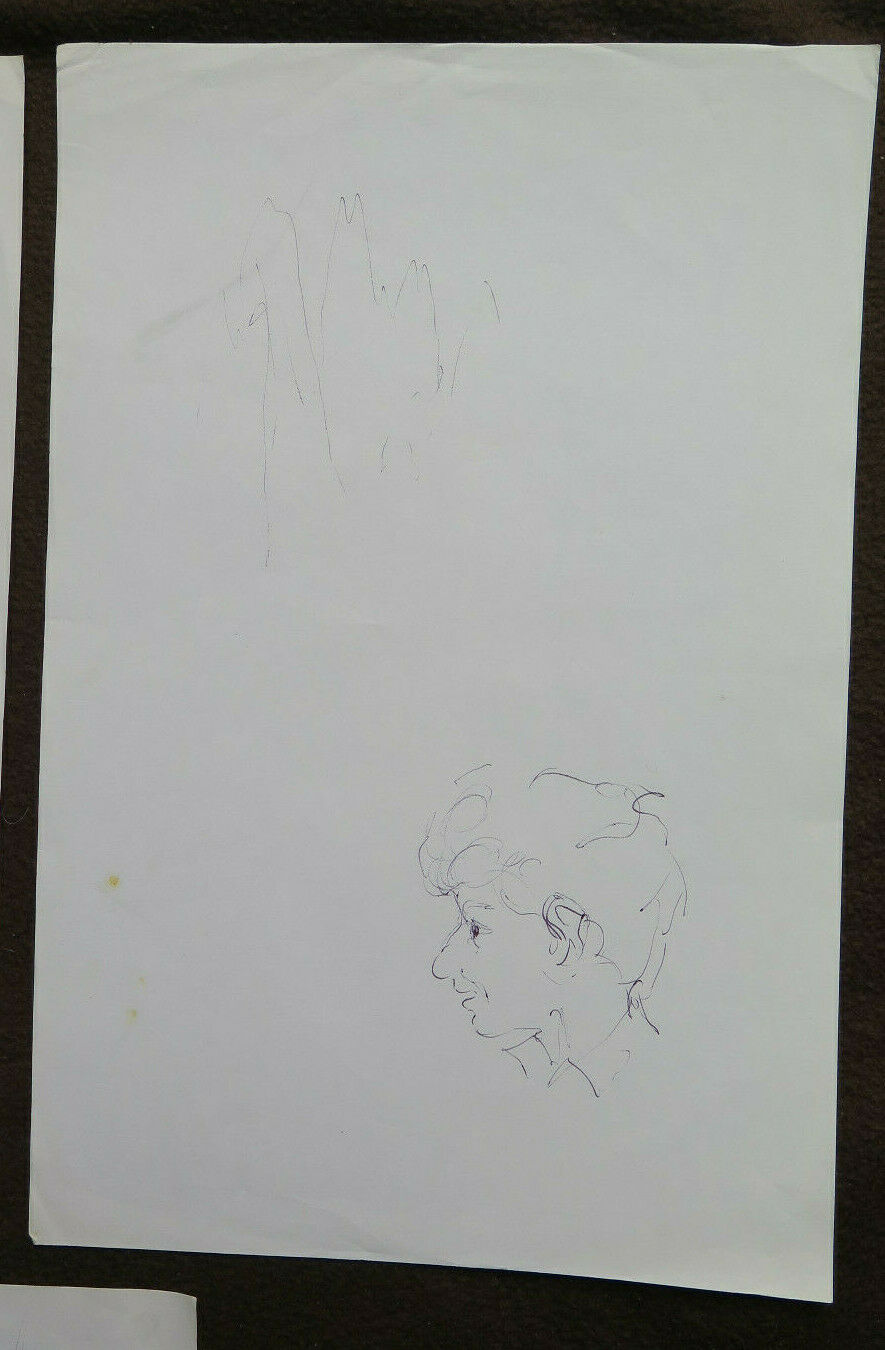 4 OLD PREPARATORY STUDY SKETCHES FOR PAINTING PORTRAIT OF A CHILD P28.8