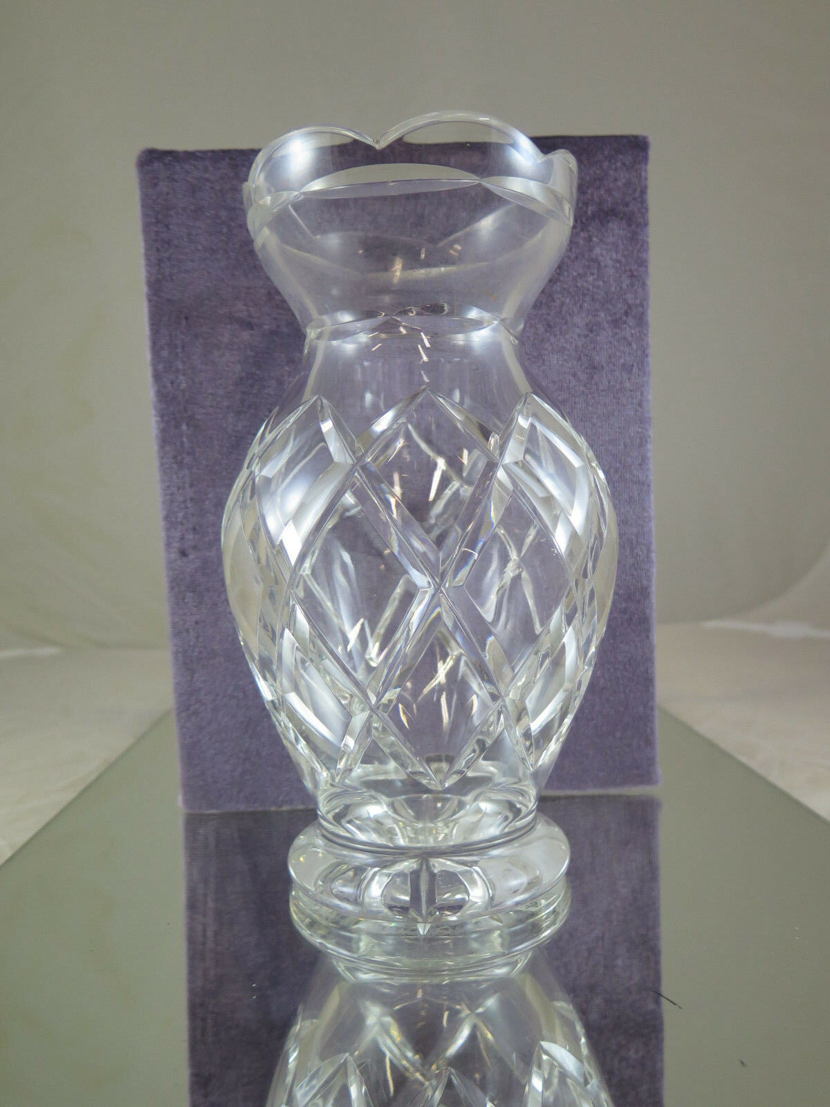 VINTAGE CRYSTAL VASE EARLY 20TH CENTURY FOR FLOWERS VINTAGE CRYSTAL FLOWER VASE R24