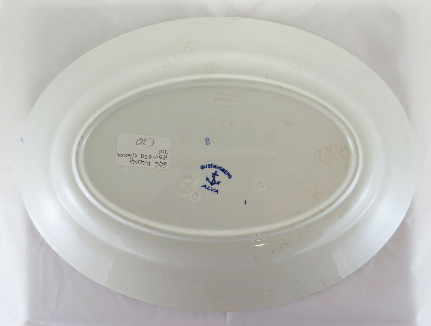 PIATTO CENTROTAVOLA CERAMICA GUSTAVSBERG ALVA SCANDINAVIA POTTERY FAIENCE R42