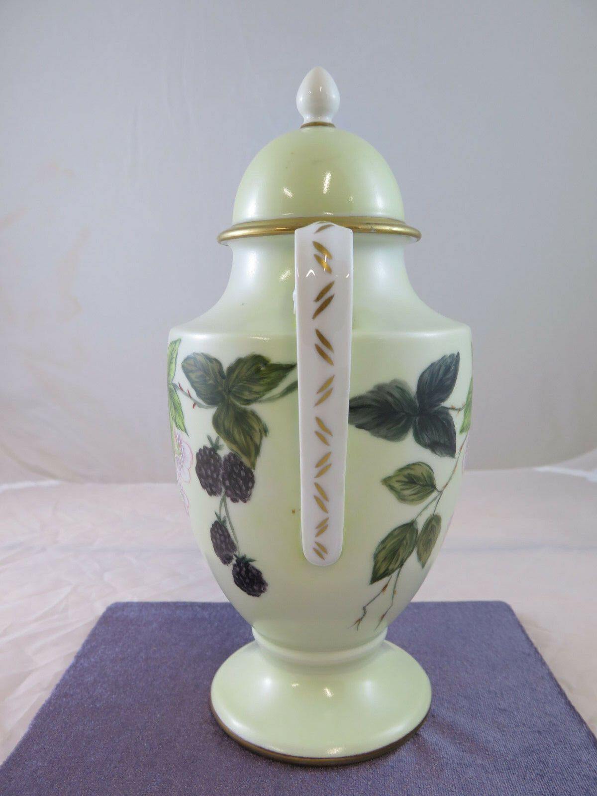 ANTICO VASO IN PORCELLANA DIPINTA A MANO GERMANIA HEINRICH PORCELAIN VASE r11 - Belbello Antiques