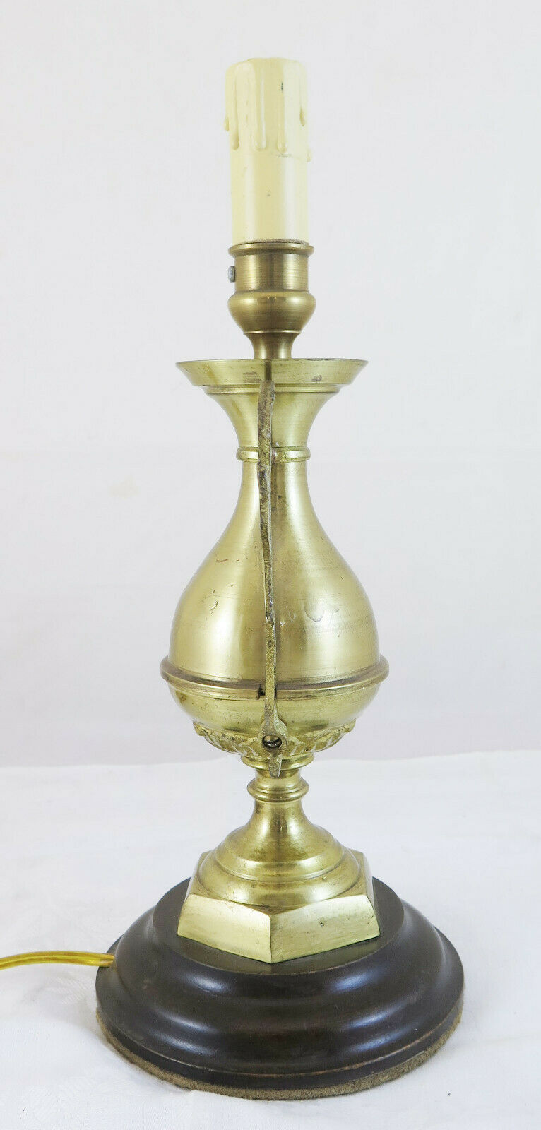 VINTAGE GOLDEN ABAT-JOUR BRASS TABLE LAMP FOR DESK OR WORK CH5