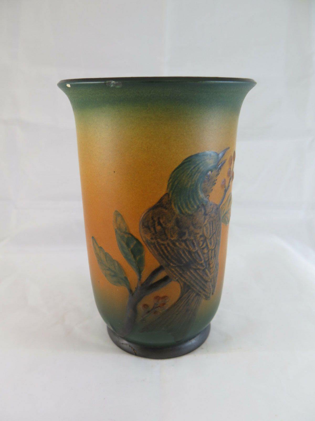 ANTICO VASO IN CERAMICA VINTAGE P. IPSEN POTTERY DENMARK VASE DANIMARCA P&E R75 - Belbello Antiques