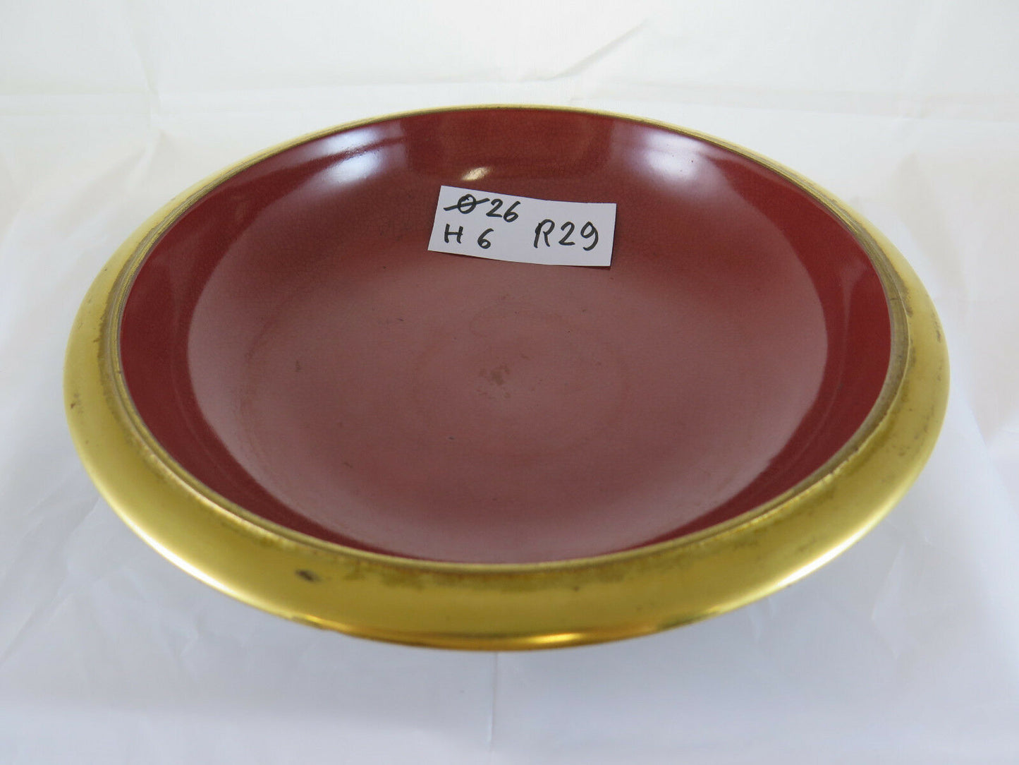 ANTICO PIATTO IN CERAMICA ROYAL COPENHAGEN DENMARK 1943 CRAQUELE DANIMARCA  R29 - Belbello Antiques