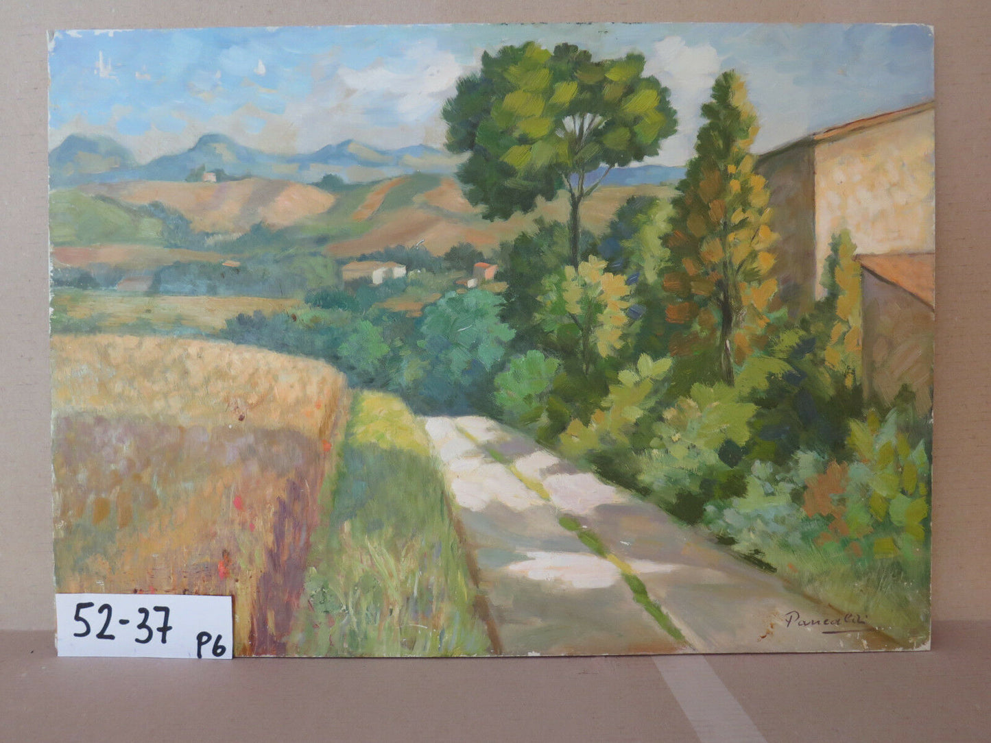 MODERN VINTAGE PAINTING 1900 LANDSCAPE IMPRESSIONIST STYLE ORIGINAL SIGNED p6