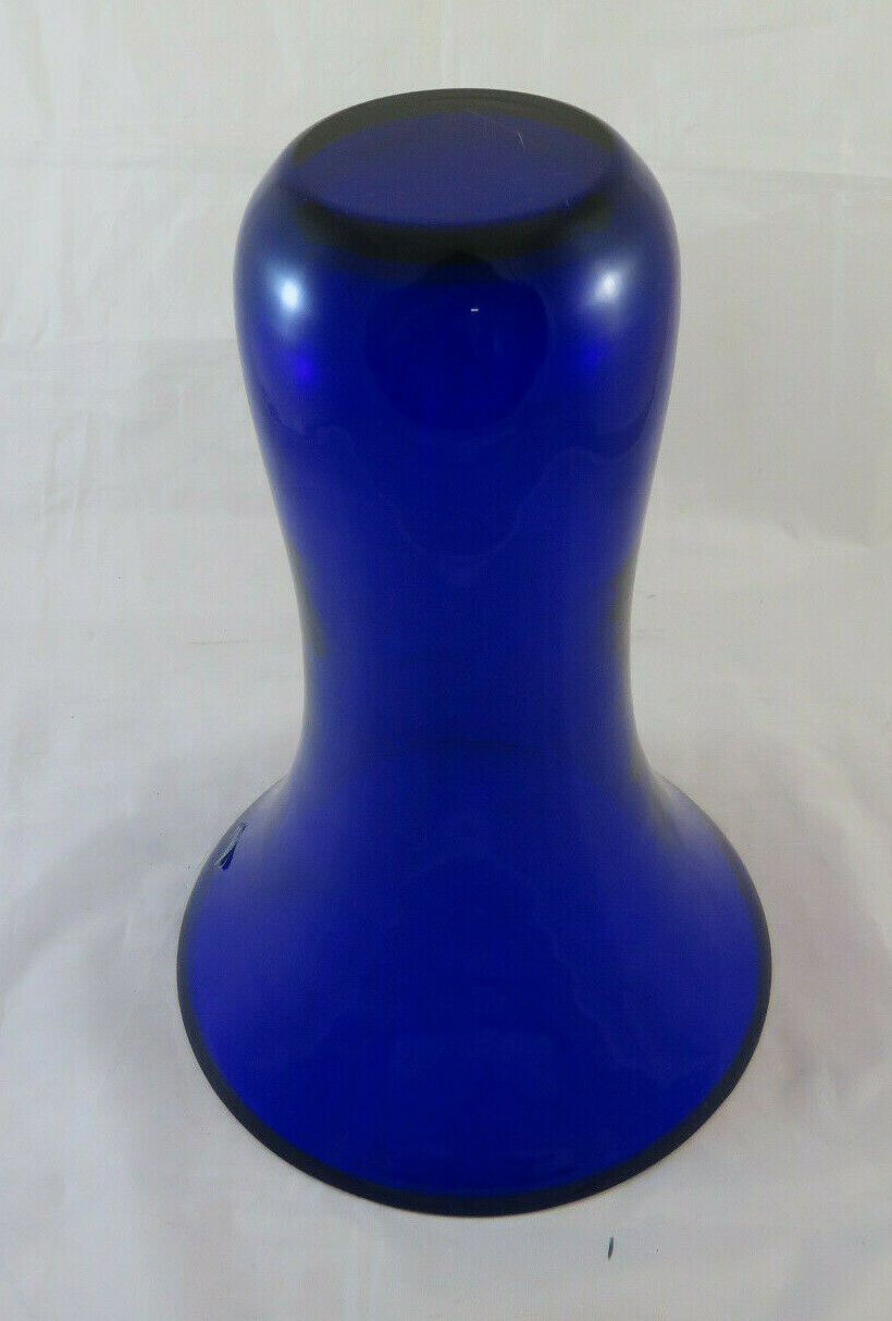 VASO CRISTALLO BLU COBALTO CRYSTALLINA MADE IN POLAND VINTAGE IRENA BM20