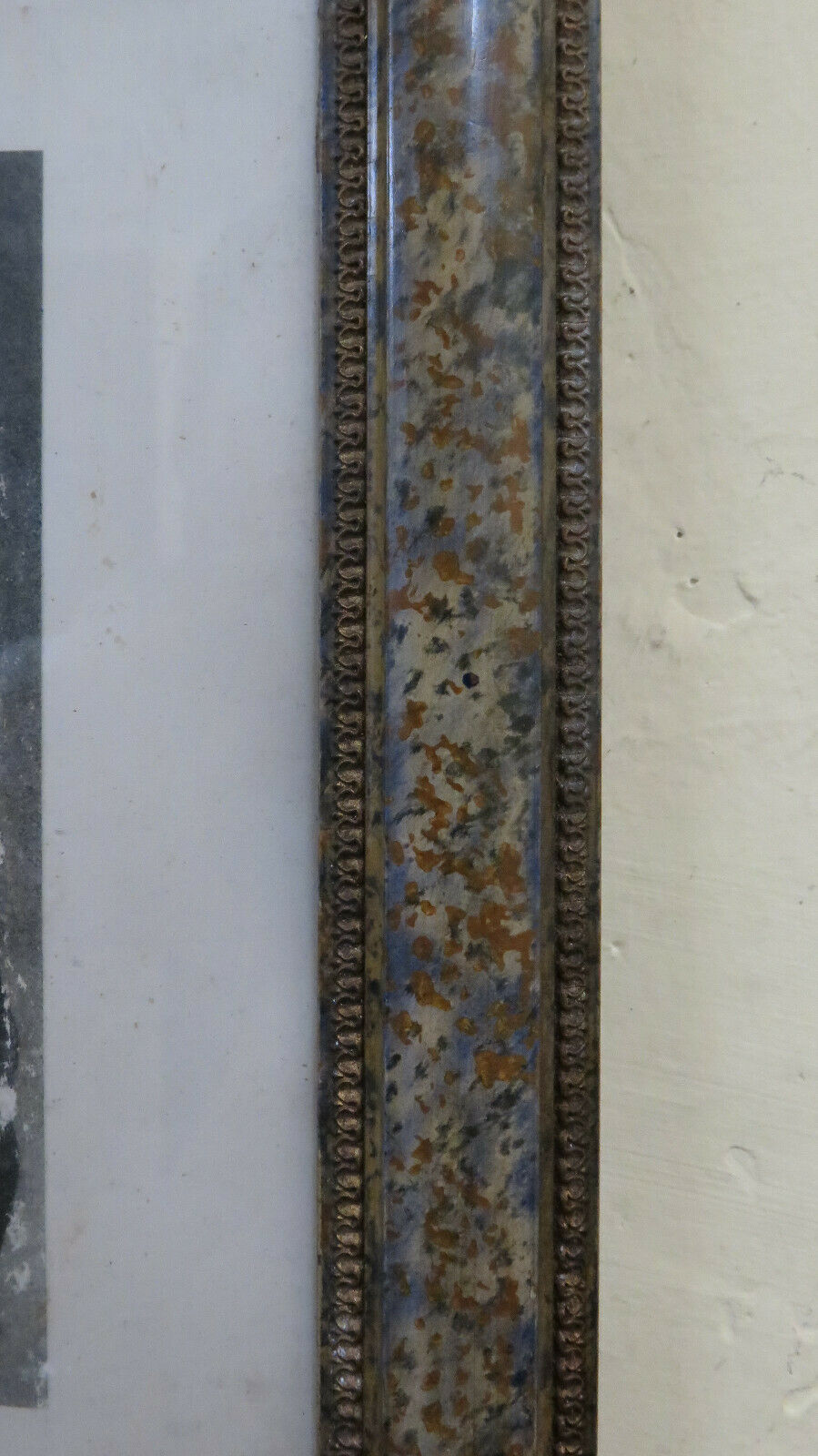 26x31 cm CORNICE PER QUADRI VINTAGE DI LEGNO LACCATO CON STAMPA IN OMAGGIO CH15 - Belbello Antiques