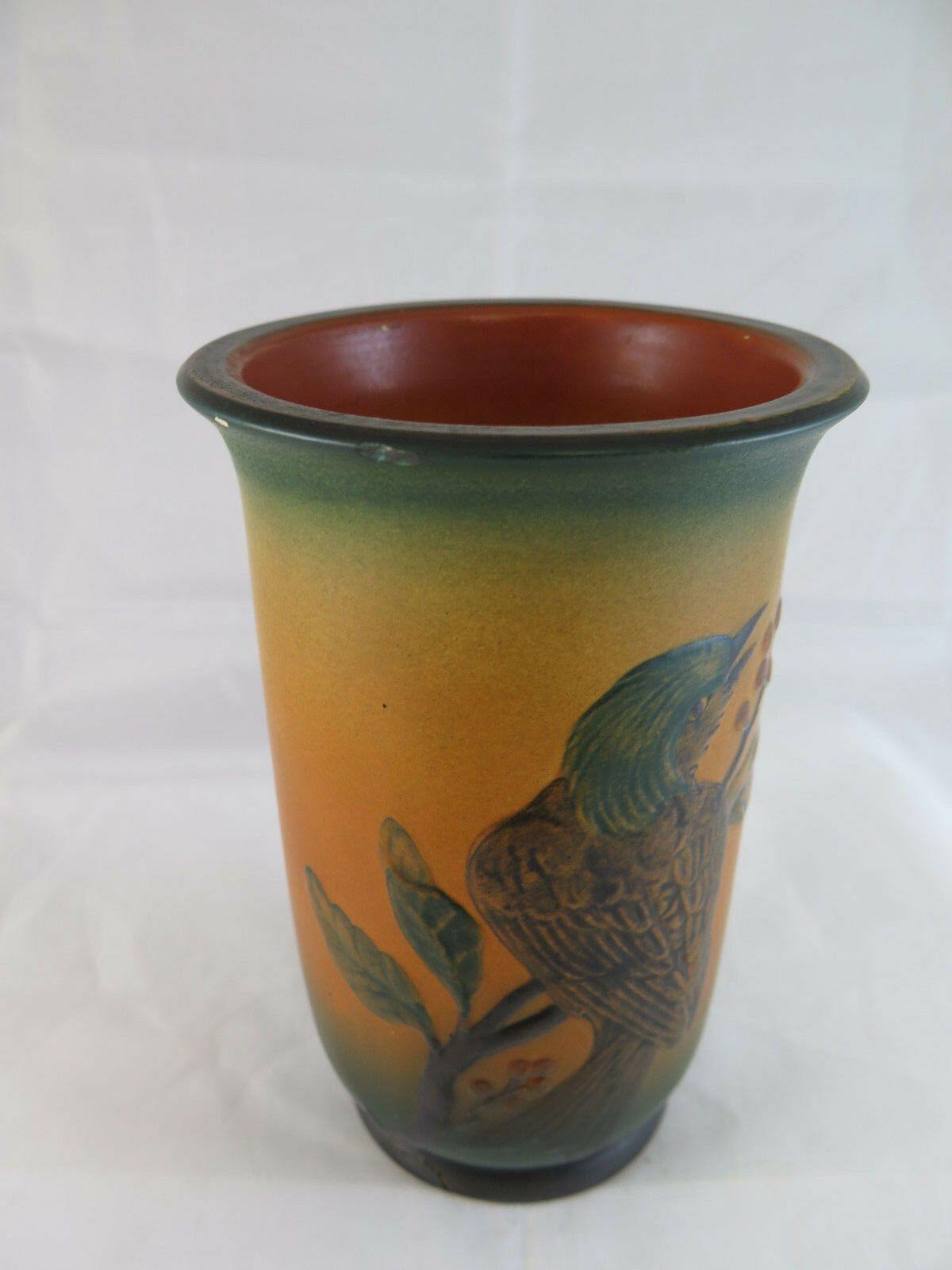 ANTICO VASO IN CERAMICA VINTAGE P. IPSEN POTTERY DENMARK VASE DANIMARCA P&E R75 - Belbello Antiques