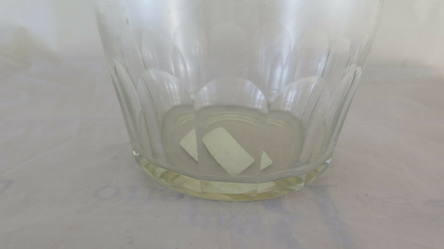 VINTAGE GROUND GLASS KITCHEN VASE FROM SCANDINAVIA GLASS R118