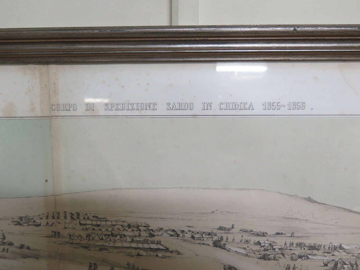 STAMPA ANTICA CORPO DI SPEDIZIONE SARDO IN CRIMEA 1855-1856 ESERCITO - Belbello Antiques