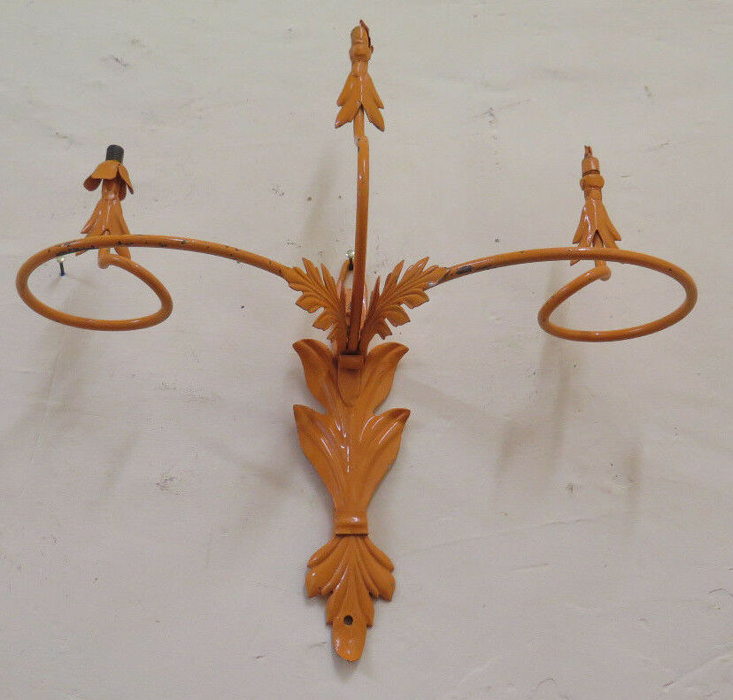 VINTAGE WALL APPLIQUE IN WROUGHT IRON VINTAGE WALL LAMP LIGHT CH14 4