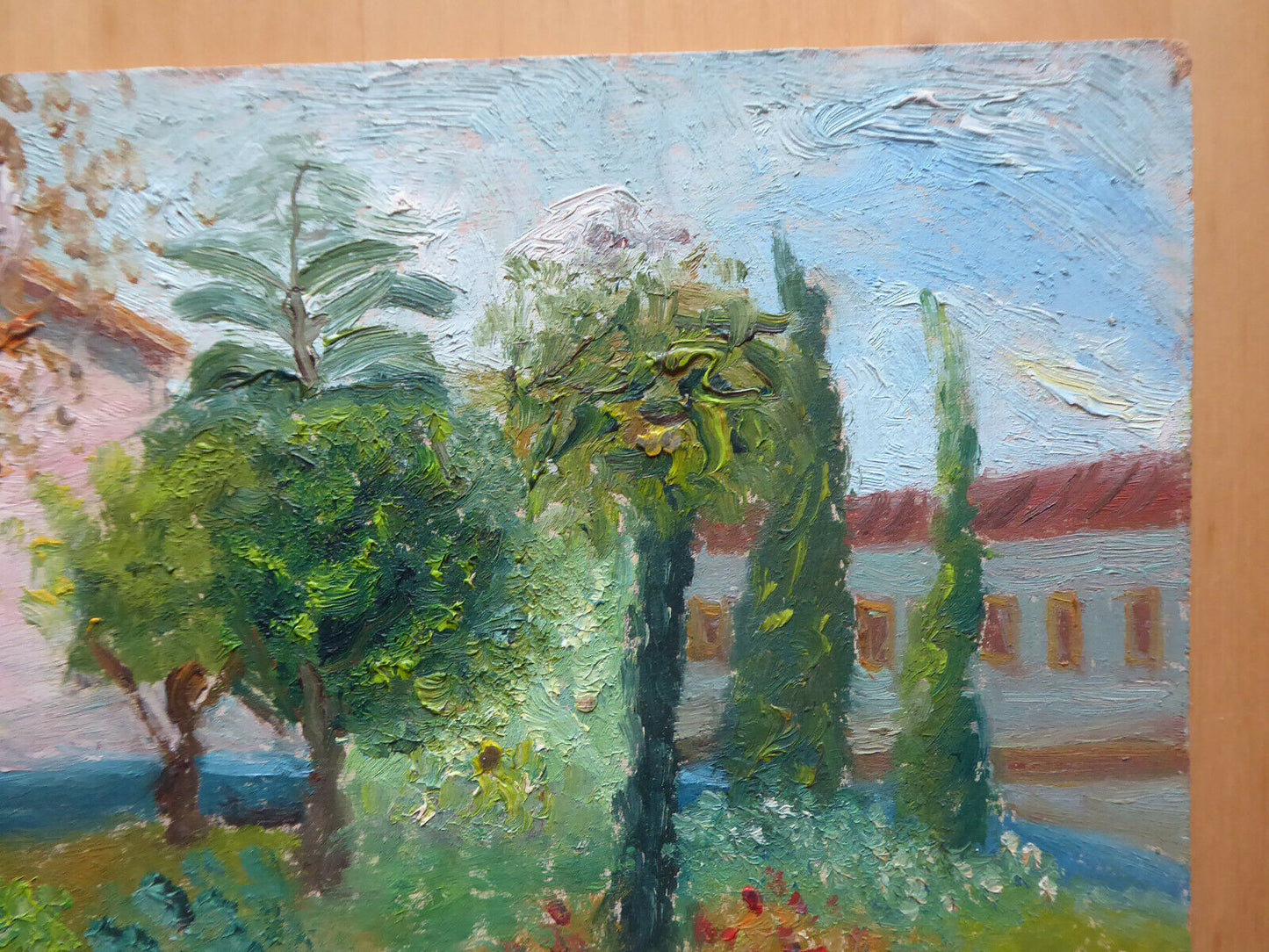 SMALL OIL PAINTING IN IMPRESSIONIST STYLE WORK SPANISH PAINTER MD2