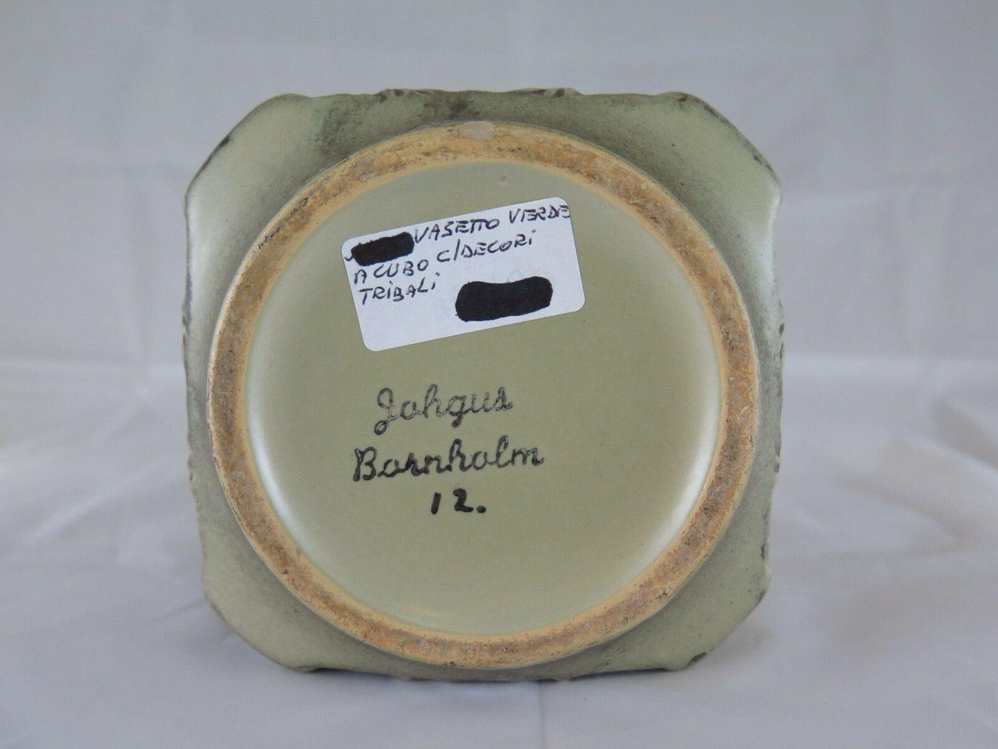 VASO VASETTO IN CERAMICA BORNHOLM DANIMARCA DENMARK VINTAGE MODERNARIATO R29 - Belbello Antiques