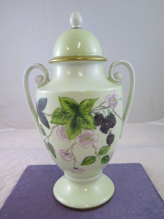 ANTICO VASO IN PORCELLANA DIPINTA A MANO GERMANIA HEINRICH PORCELAIN VASE r11 - Belbello Antiques