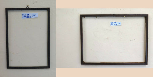TWO OLD MID-20TH CENTURY WOODEN FRAMES WITH THIN PROFILE FOR PAINTINGS X12 