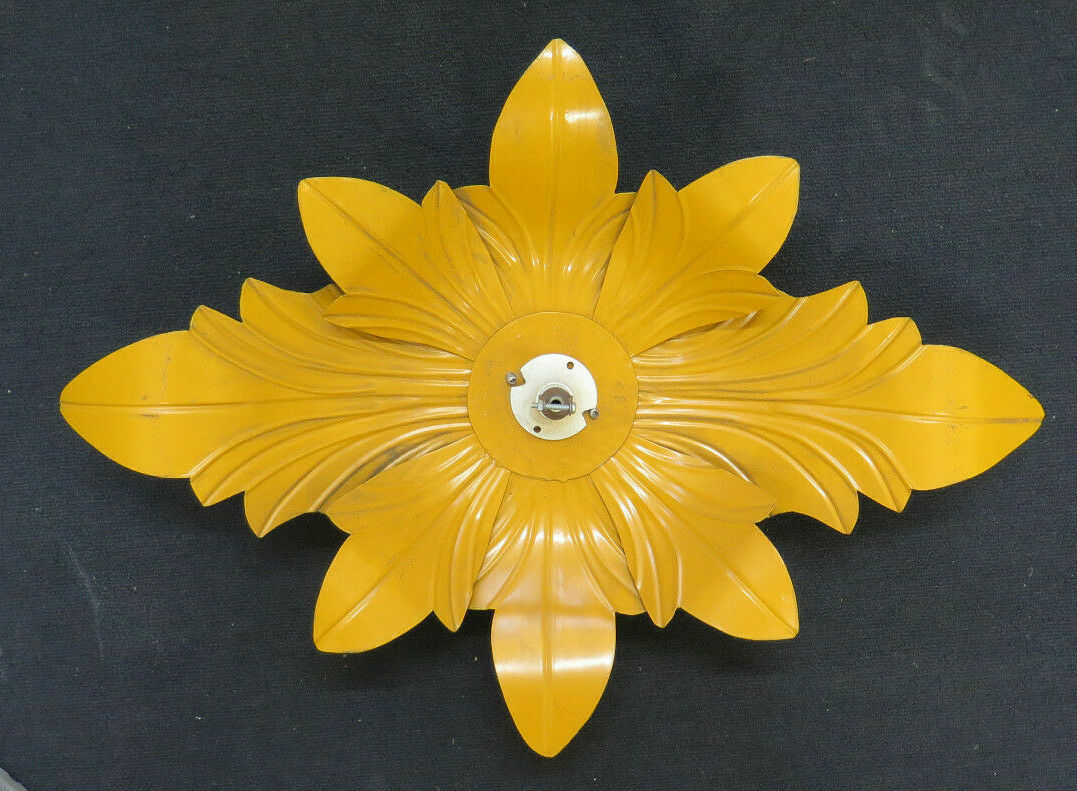 LAMPADARIO APPLIQUE PLAFONIERA VINTAGE A FORMA DI FIORE MAGNOLIA LAMPADA CH18 - Belbello Antiques