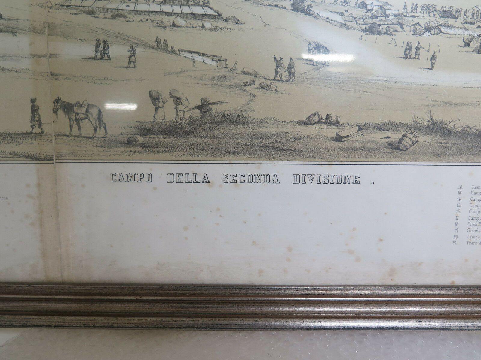 STAMPA ANTICA CORPO DI SPEDIZIONE SARDO IN CRIMEA 1855-1856 ESERCITO - Belbello Antiques