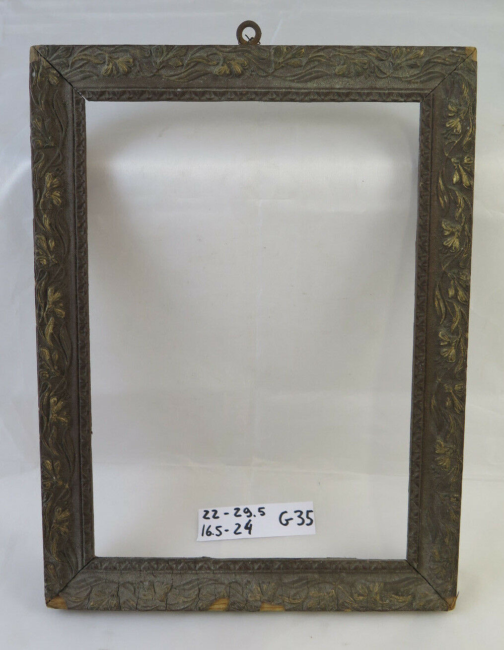 CORNICE ANTICA 22x29,5 cm LIBERTY PRIMO NOVECENTO PER QUADRI SPECCHIERE G35 - Belbello Antiques