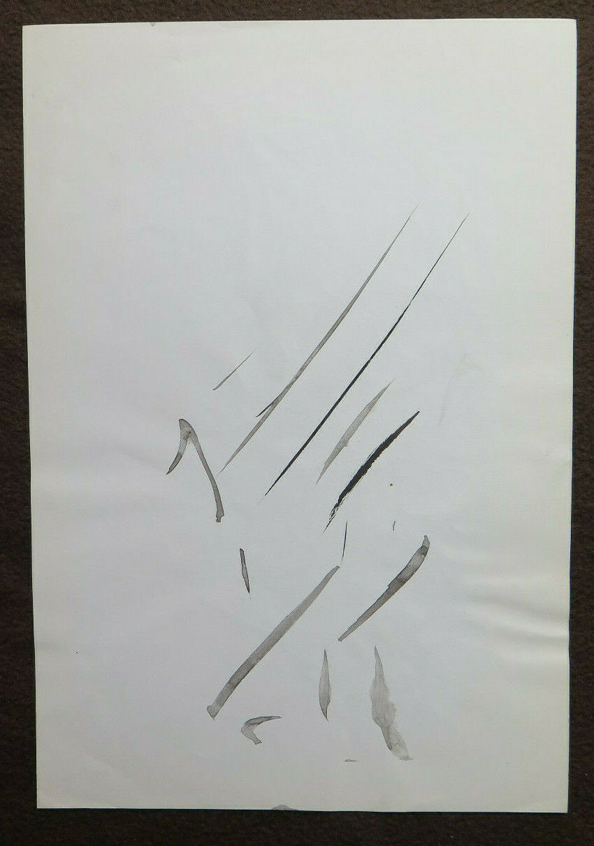 DISEGNO ACQUERELLO CARTA PUGNO IN FACCIA BOZZETTO SCHIZZO STUDIO PITTORE P28.8 - Belbello Antiques