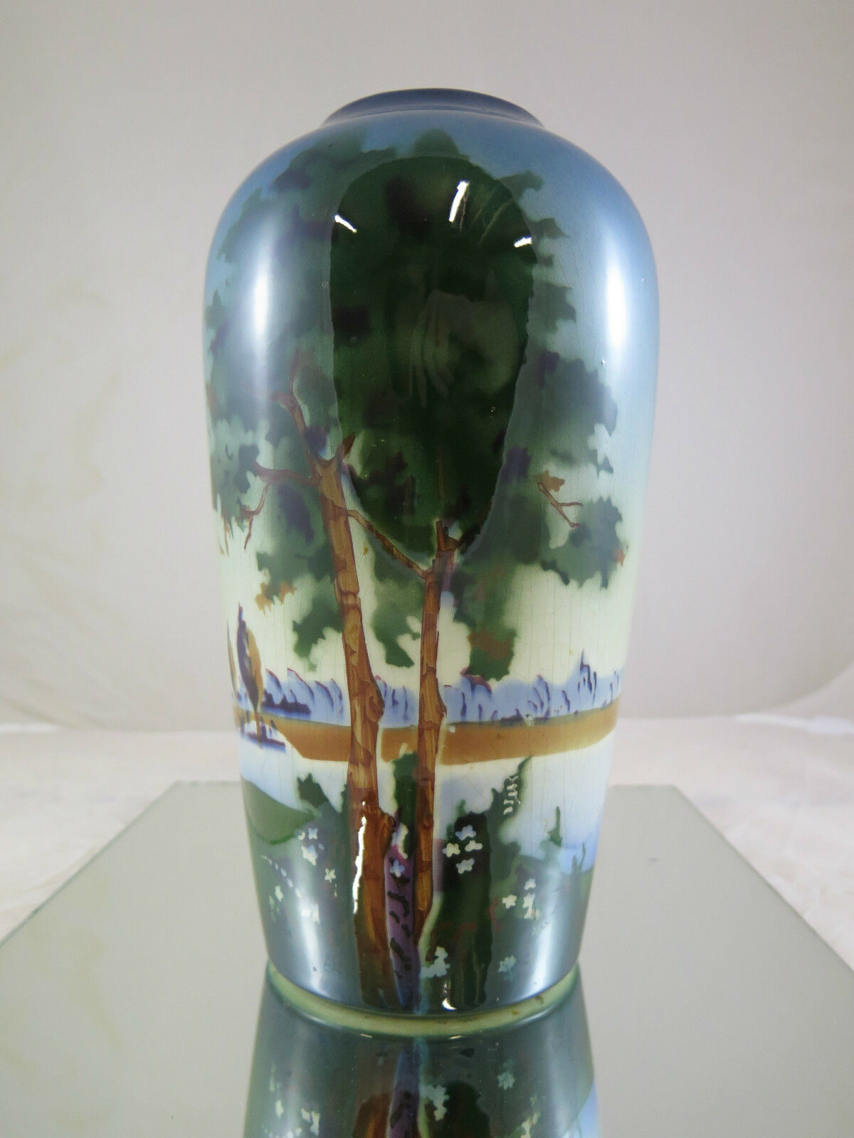 VASO IN PORCELLANA SVEZIA PRIMO NOVECENTO ANTICO PORCELAIN VASE SWEDEN r18 - Belbello Antiques