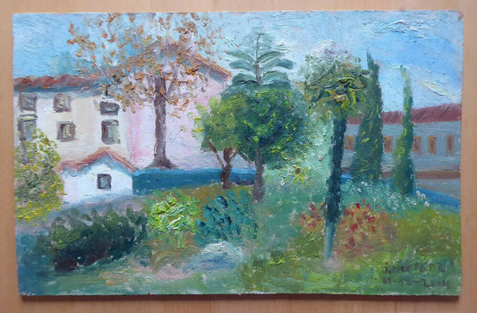 SMALL OIL PAINTING IN IMPRESSIONIST STYLE WORK SPANISH PAINTER MD2