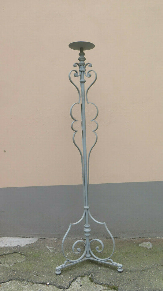 VINTAGE WROUGHT IRON FLOOR LAMP MID-20TH CENTURY 