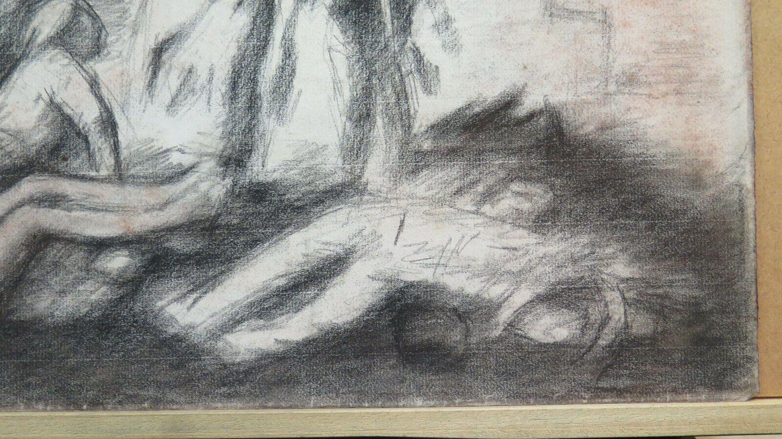 DISEGNO ANTICO DA Eugène Delacroix BOZZETTO DI Pierre Duteurtre detto DUT BM53.1 - Belbello Antiques