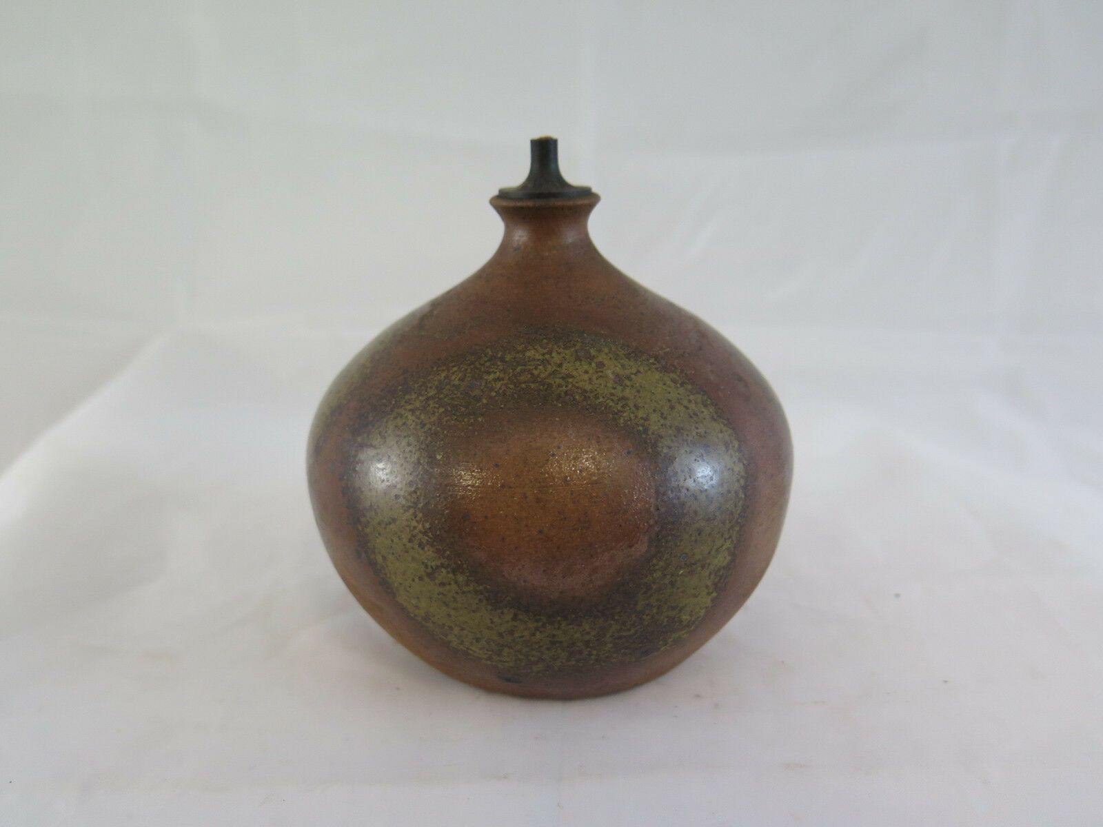 PICCOLO LUME A PETROLIO VINTAGE IN CERAMICA DANIMARCA SCANDINAVIA VASO R85 - Belbello Antiques