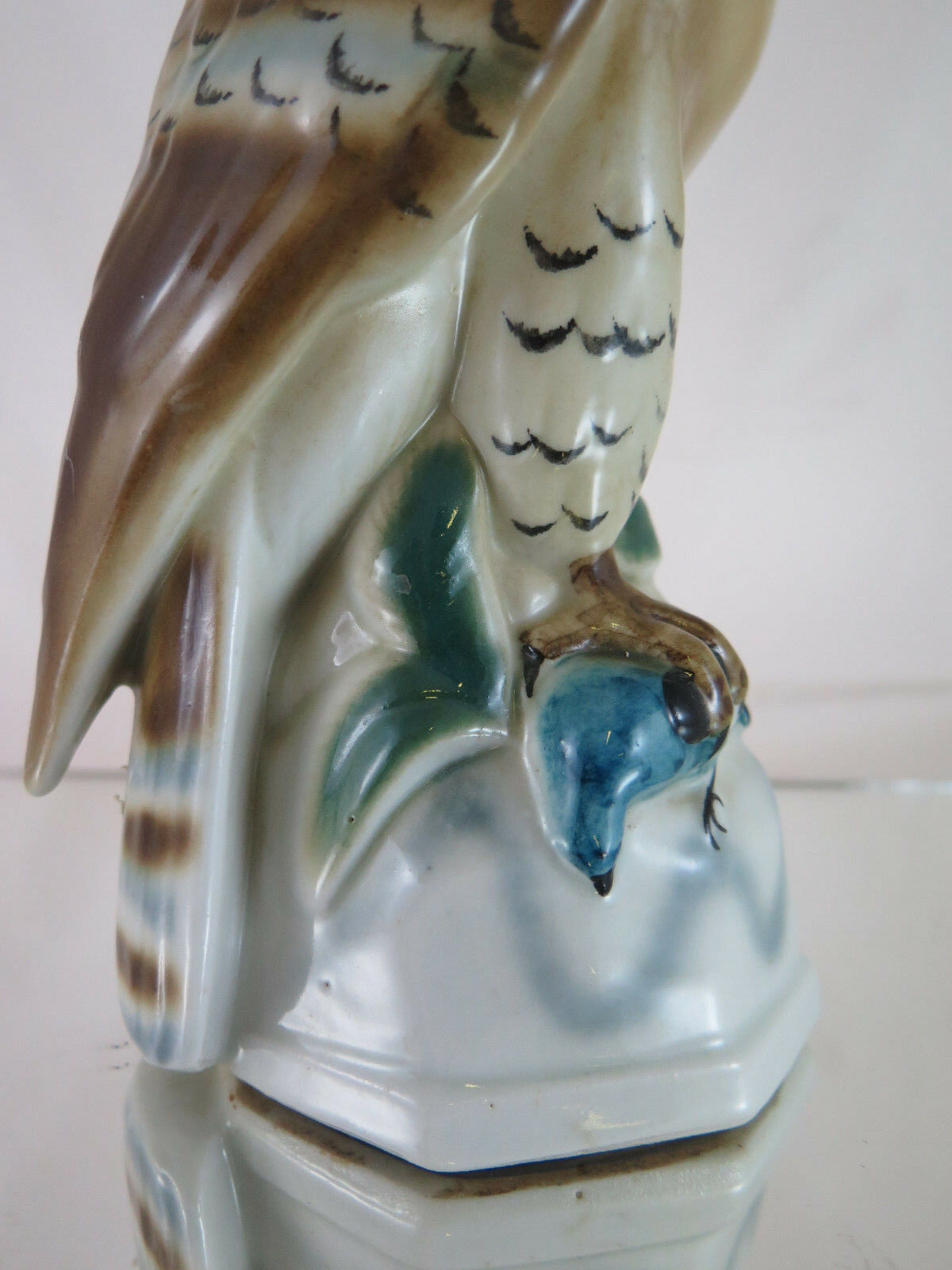 DELICIOUS VEILLEUSE BEDSIDE LAMP IN CERAMIC HAWK SHAPE VINTAGE R55