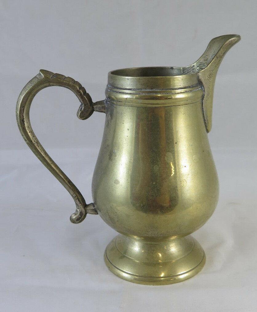 PICCOLA CARAFFA PER LATTE LATTIERA IN METALLO VINTAGE PRIMO NOVECENTO 1900 G34 - Belbello Antiques