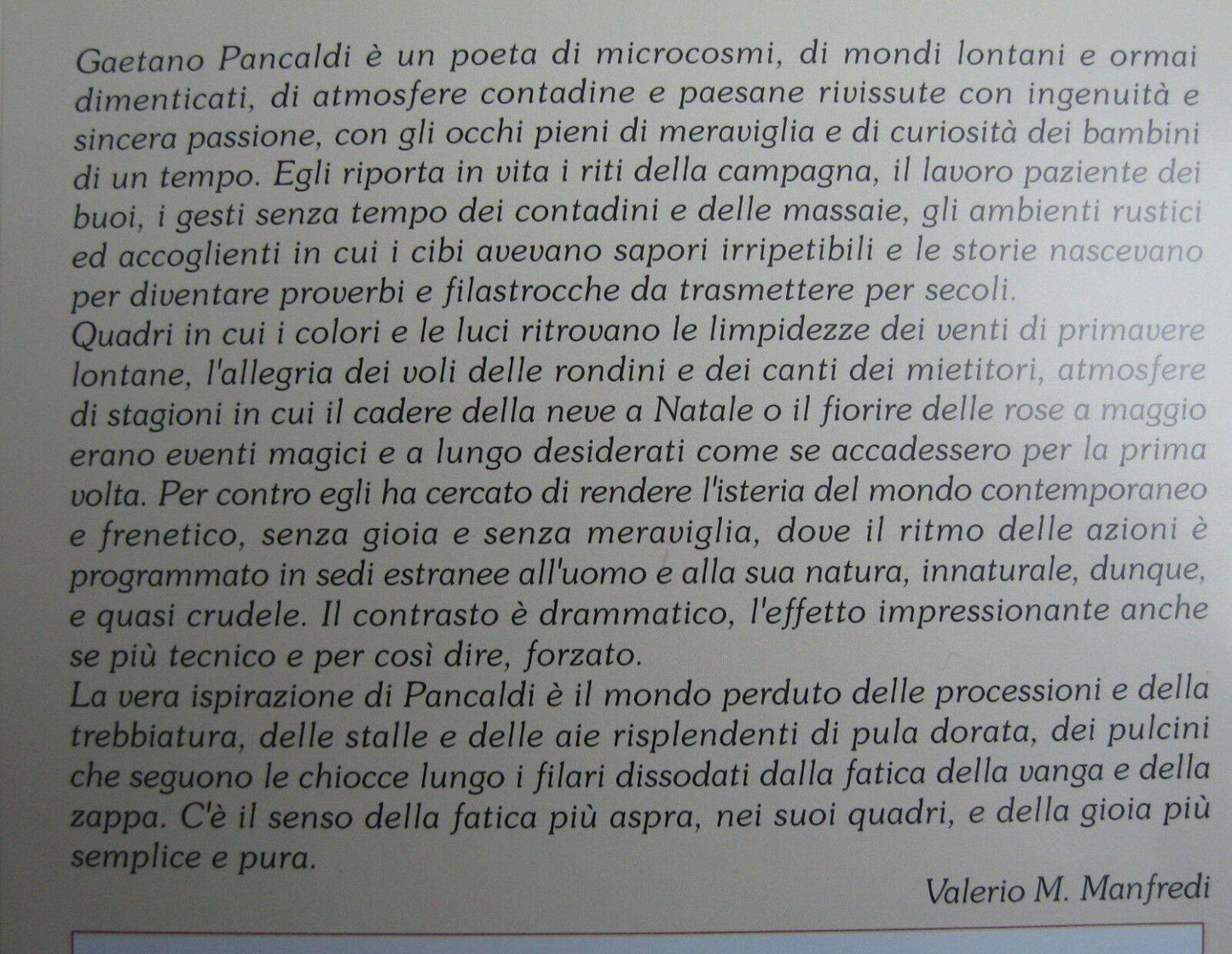 PAESAGGIO CAMPAGNA DIPINTO OLIO SU TELA DAL MAESTRO PITTORE PANCALDI VINTAGE P22 - Belbello Antiques