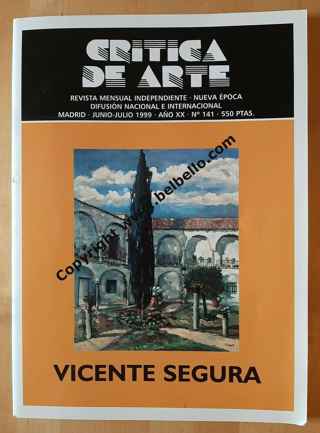 VECCHIO DIPINTO AD OLIO SU TELA VEDUTA DI PAESE SPAGNA '900 FIRMATO SEGURA MD4 - Belbello Antiques