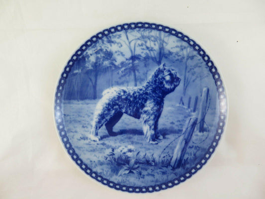 PIATTO IN CERAMICA TOVE SVENDSEN HUNDEPLATTE BOUVIER DES FLANDERS DANIMARCA R77 - Belbello Antiques