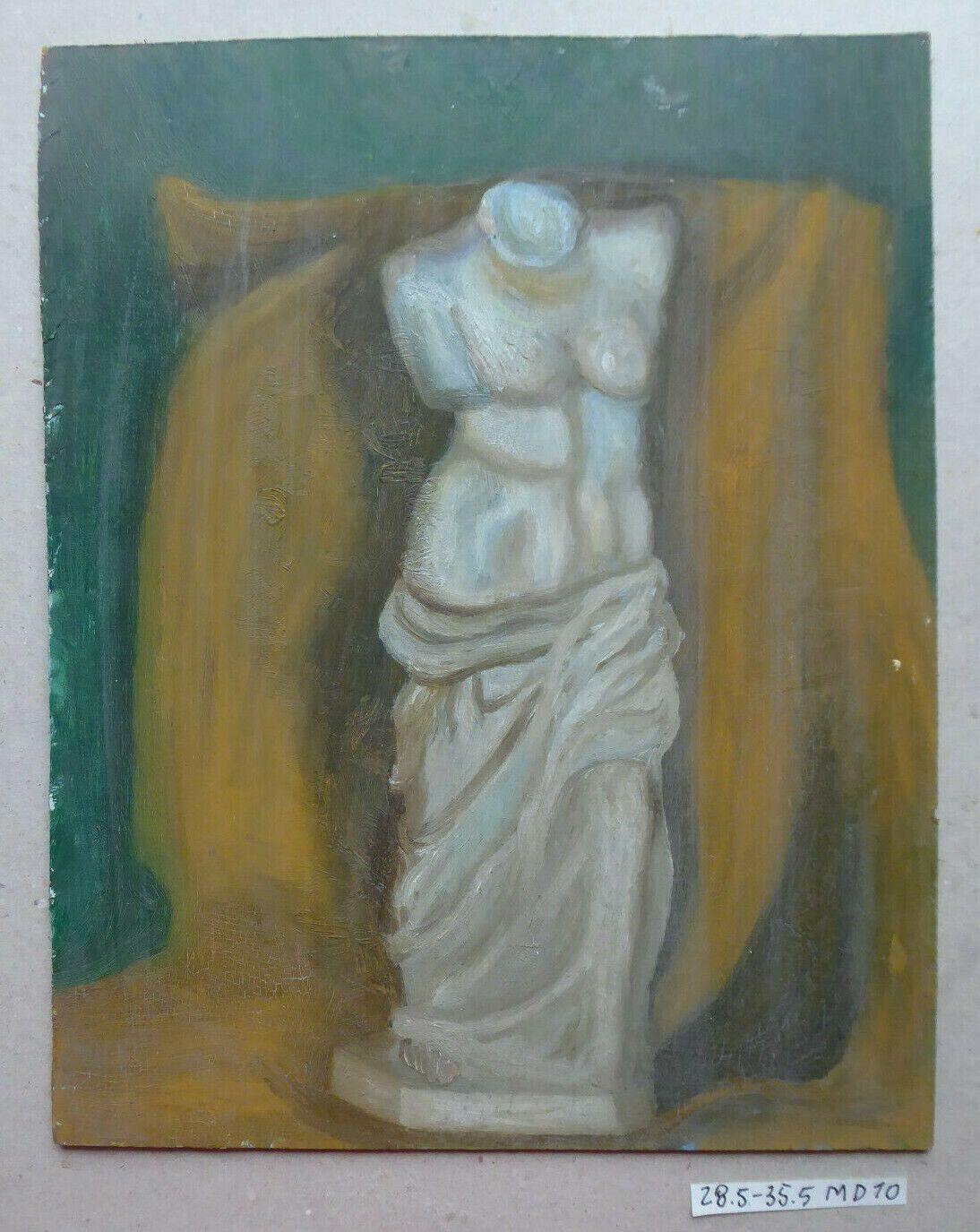 28x35cm VECCHIO QUADRO OLIO SU TAVOLA STUDIO BOZZETTO ARTISTA SPAGNOLO  MD10 - Belbello Antiques