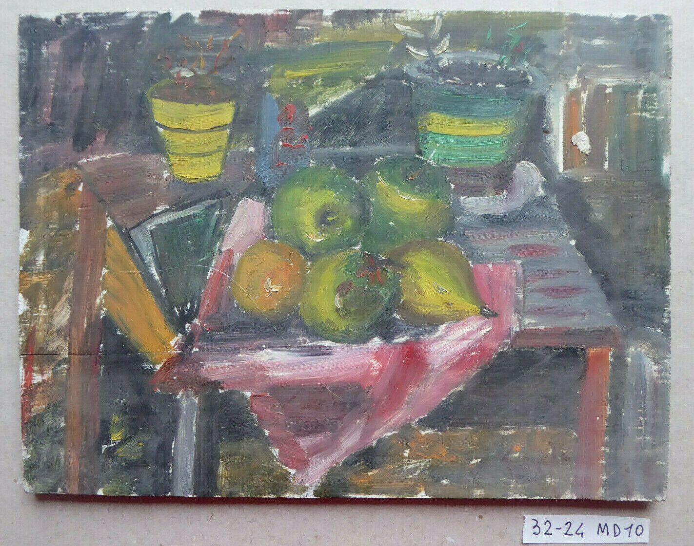 32x24cm VECCHIO DIPINTO PICCOLE DIMENSIONI NATURA MORTA SPAGNA PRIMO '900 MD10 - Belbello Antiques