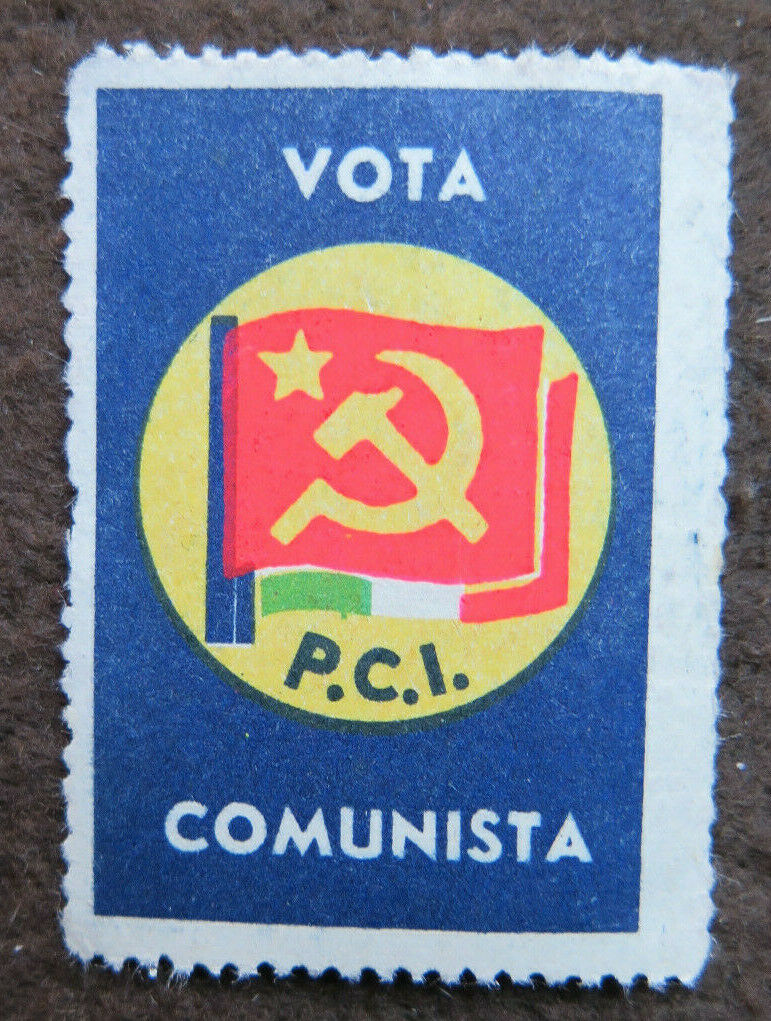 SKETCH FOR COMMUNIST POLITICAL FLYER WITH PARTY STAMP P28.6