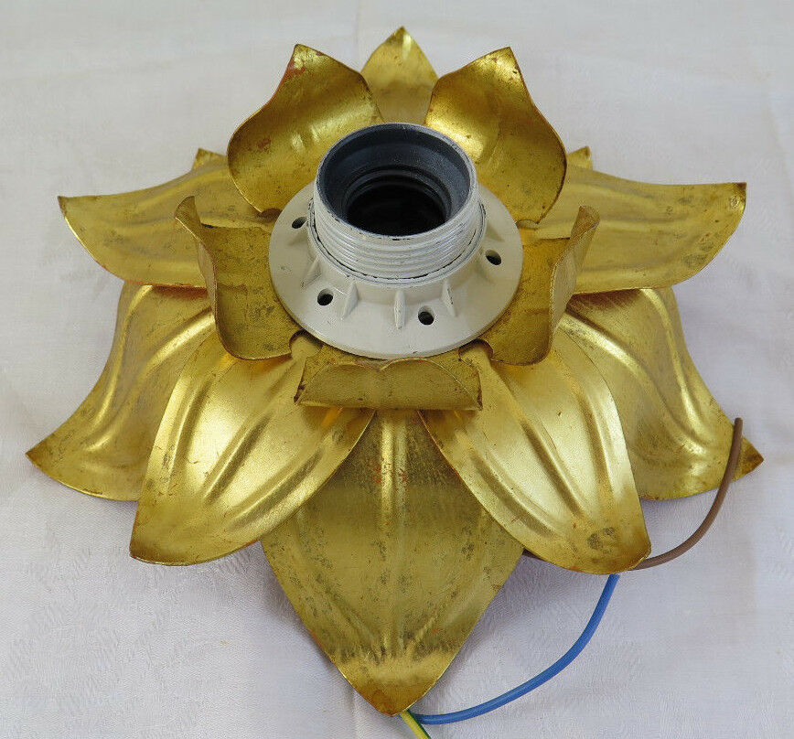 GOLDEN CEILING LIGHT ANTIQUE CHANDELIER WITH LEAVES IN LIBERTY STYLE ART NOUVEAU CH6