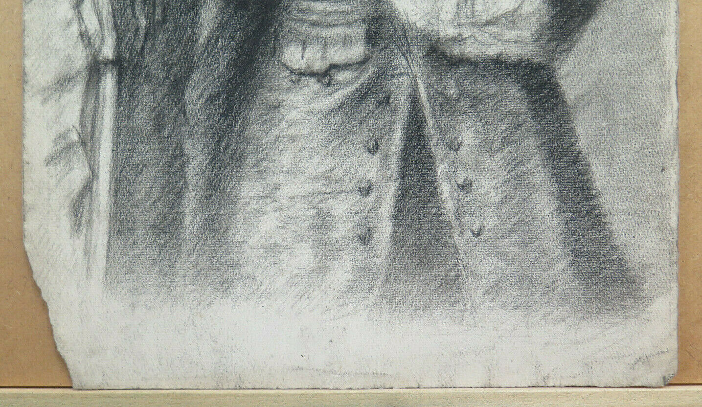 DISEGNO ANTICO RITRATTO OPERA PITTORE FRANCESE Pierre Duteurtre DUT BM53.1