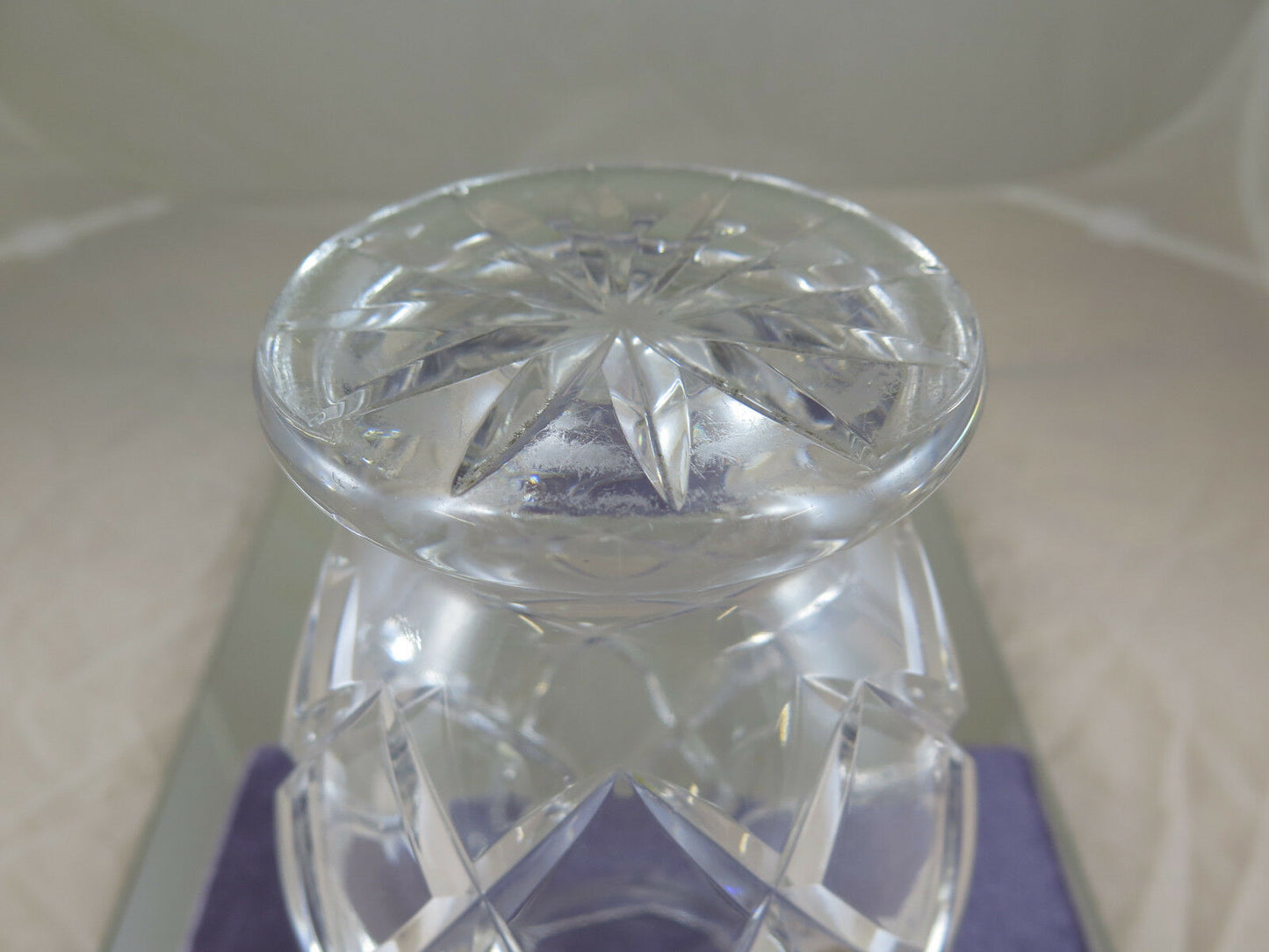 VINTAGE CRYSTAL VASE EARLY 20TH CENTURY FOR FLOWERS VINTAGE CRYSTAL FLOWER VASE R24