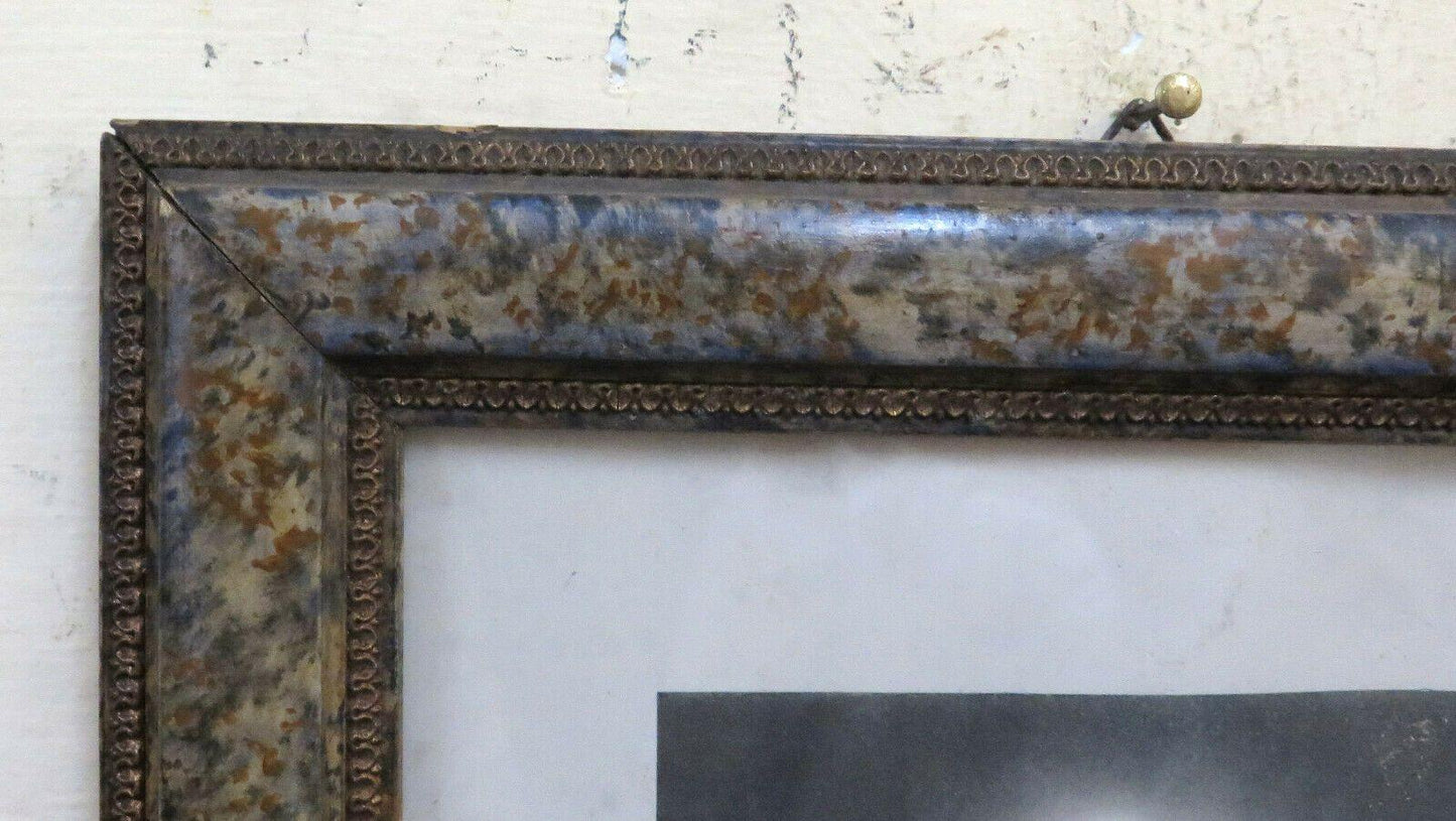 26x31 cm CORNICE PER QUADRI VINTAGE DI LEGNO LACCATO CON STAMPA IN OMAGGIO CH15 - Belbello Antiques