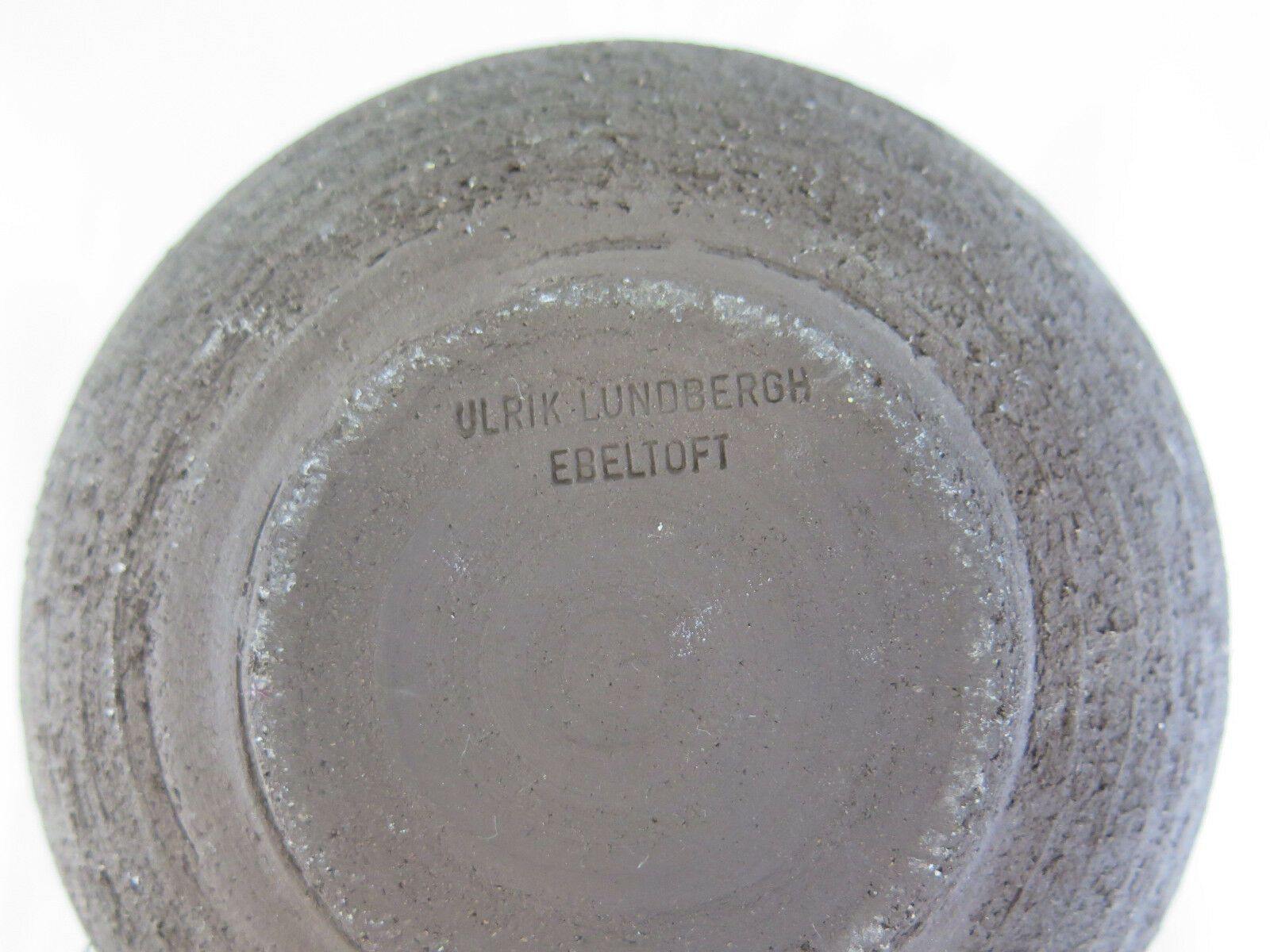 COPPA CIOTOLA VASO IN CERAMICA VINTAGE ULRIK LUNDBERGH EBELTOFT DANIMARCA R85 - Belbello Antiques