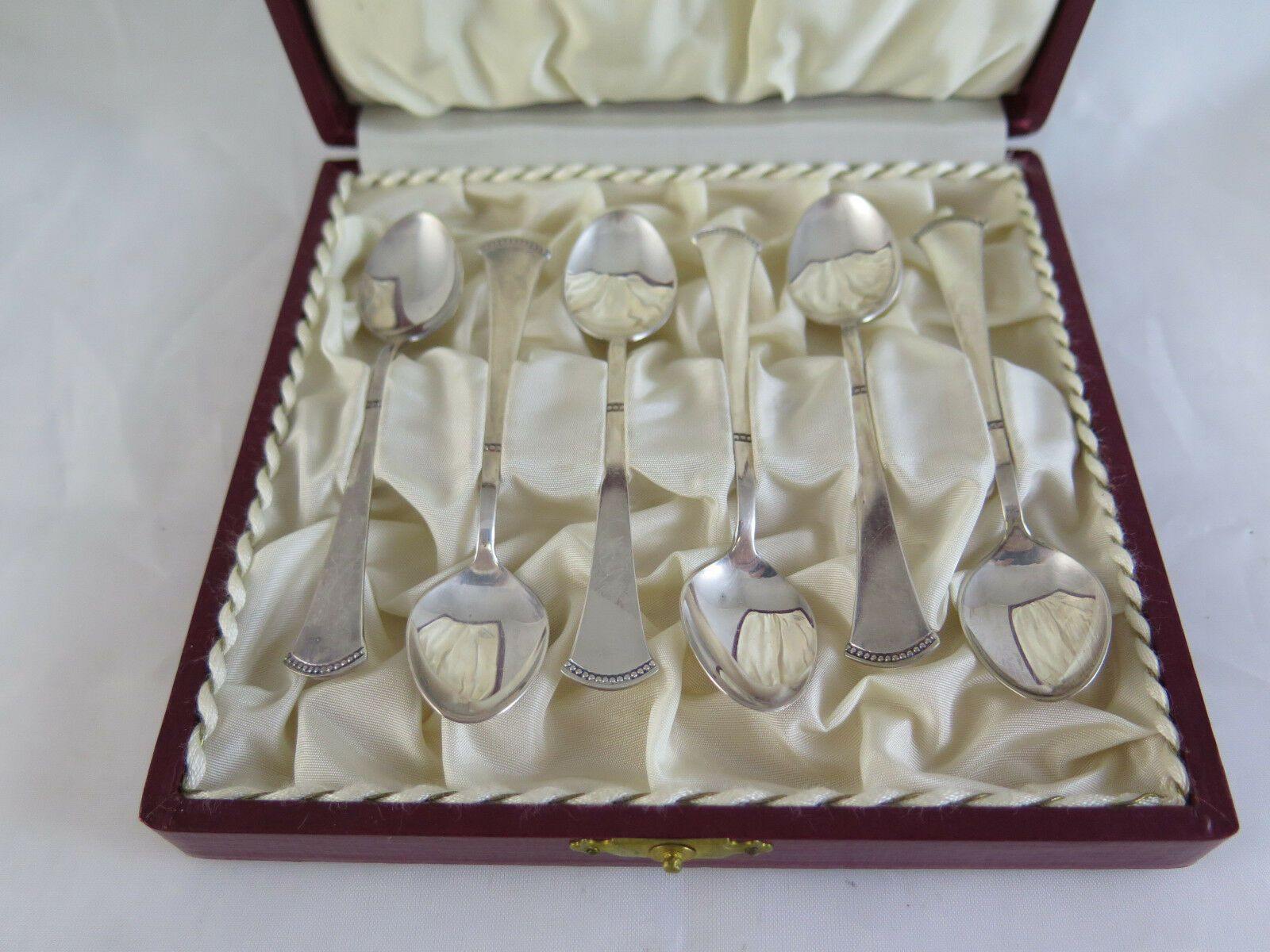 SEI ANTICHI CUCCHIAINI NS. ALP SILVERPLATE SPOONS POSATE ANTICHE TAVOLA R70 - Belbello Antiques