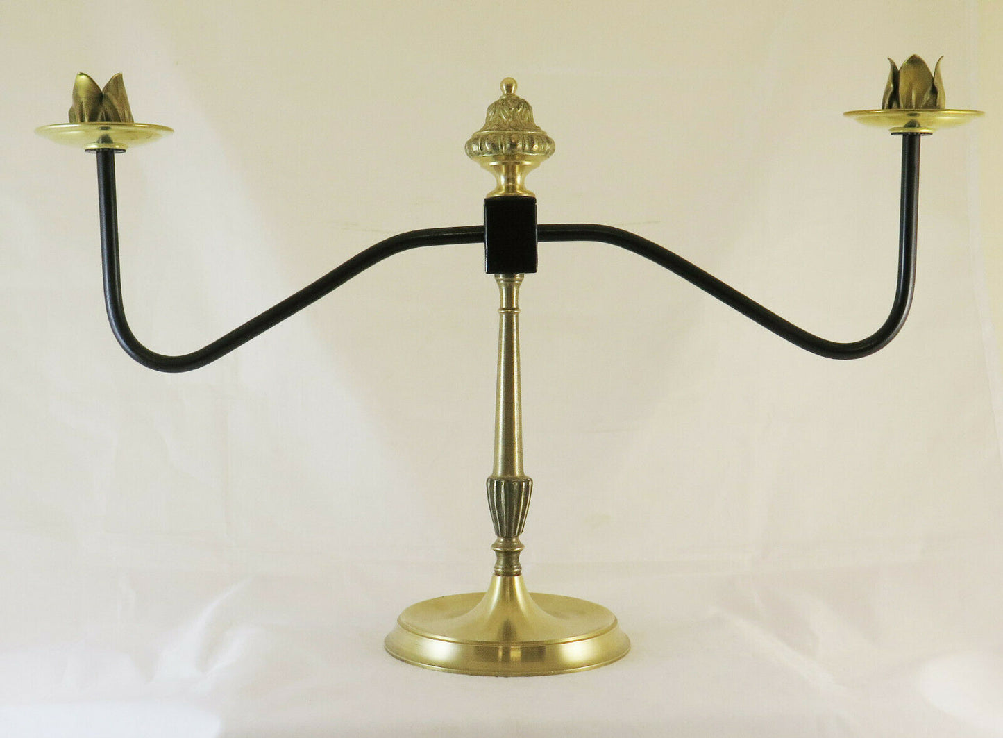 ABAT-JOUR DESK TABLE LAMP IN VINTAGE BRASS HANDMADE 3 LIGHTS CH2 