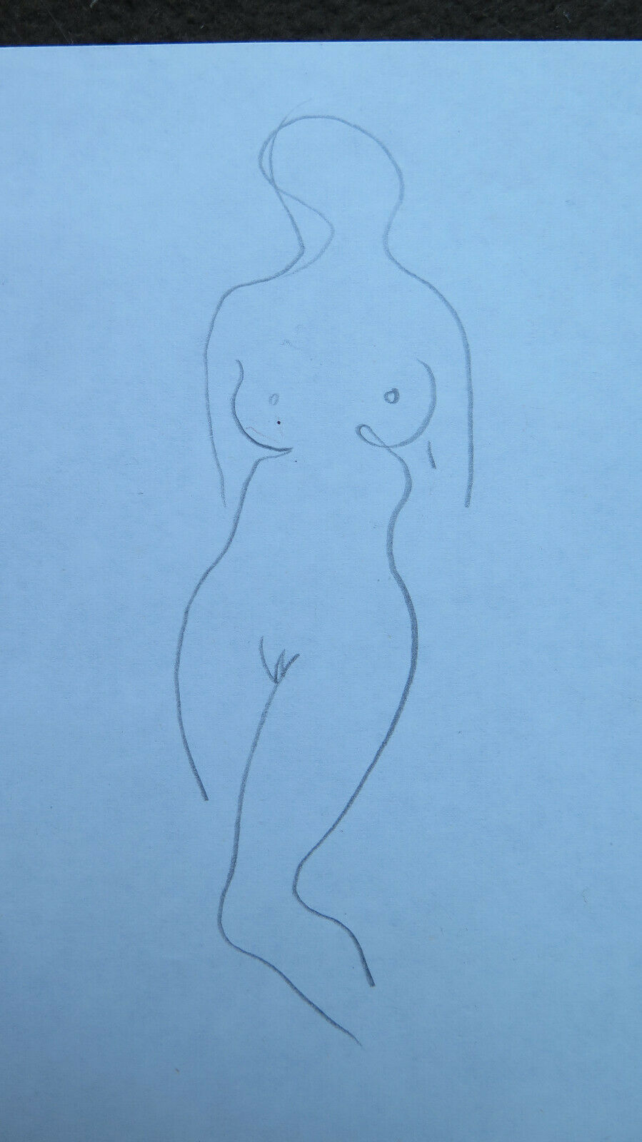 DUE VECCHI DISEGNI BOZZETTI STUDIO NUDO FEMMINILE RITRATTO MATITA SU CARTA P28.6