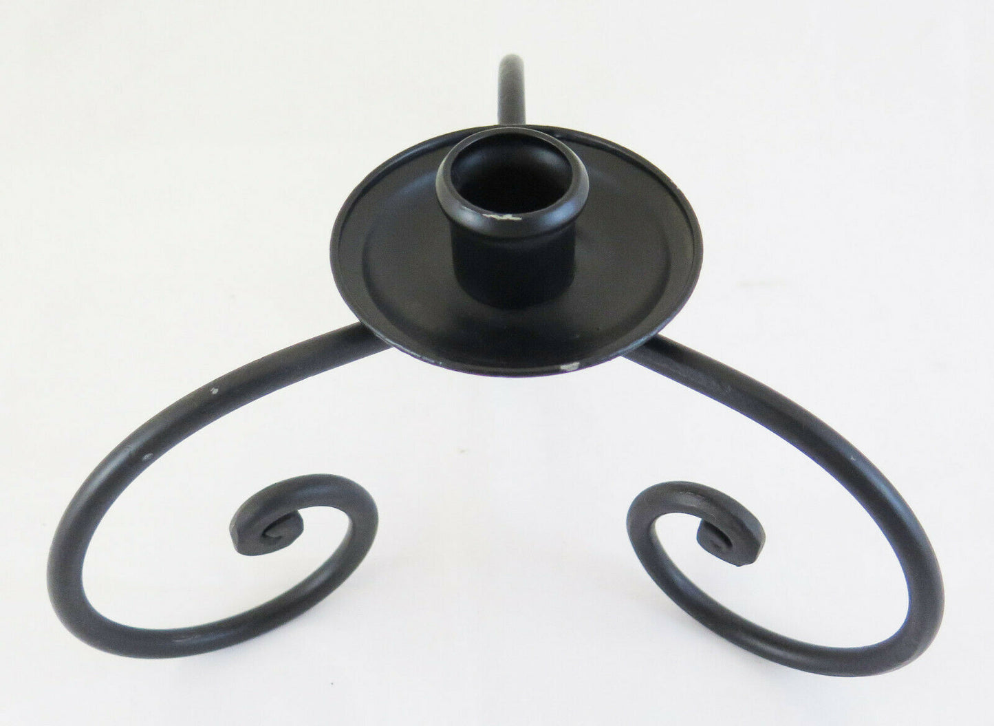 VINTAGE WROUGHT IRON CANDLESTICK SINGLE CANDLE HOLDER CANDELABRA LIGHT CH12
